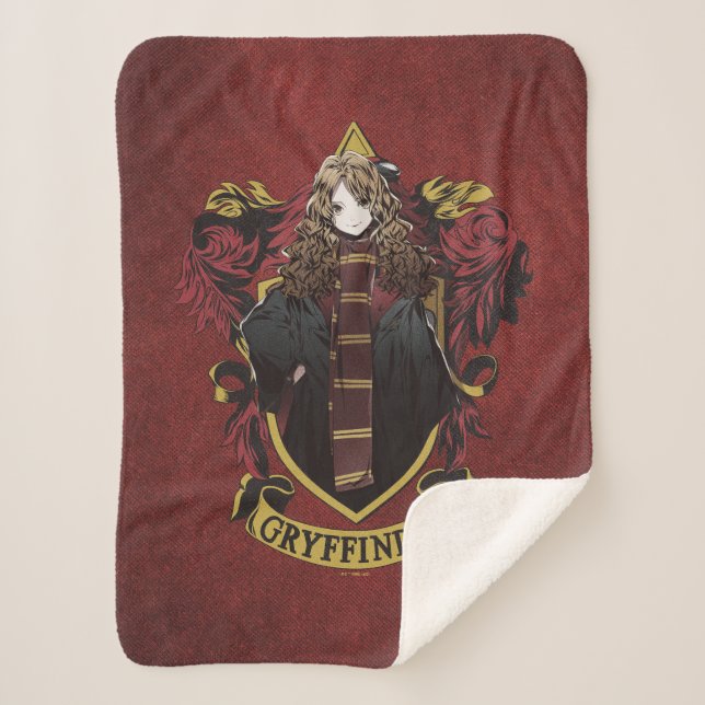 Cobertor Sherpa HARRY POTTER™ | Anime Hermione House Crest (Frente)