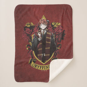 Cobertor Sherpa HARRY POTTER™ Anime Ron Weasley House Crest