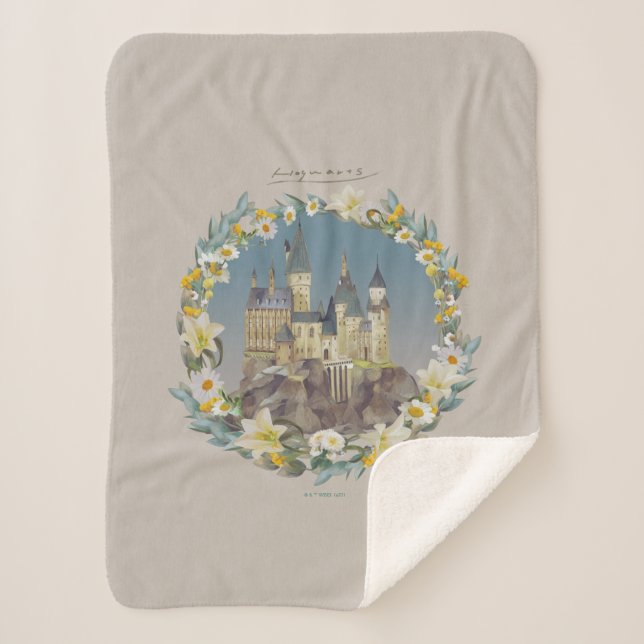 COBERTOR SHERPA HARRY POTTER™ | CASTELO HOGWARTS™ (Frente)