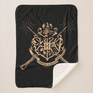 Cobertor Sherpa Harry Potter   Hogwarts Crest