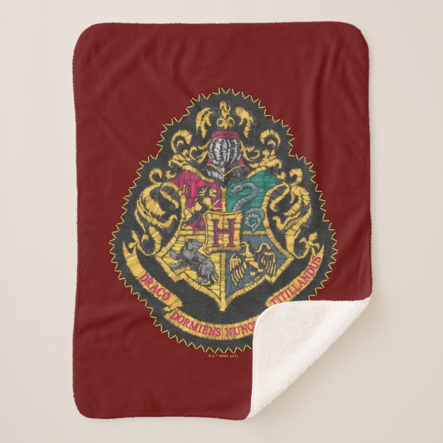 Cobertor Sherpa Harry Potter | Hogwarts Crest (Frente)