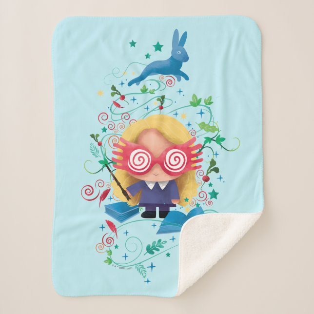 Cobertor Sherpa Harry Potter | Luna Lovegood Graphic (Frente)