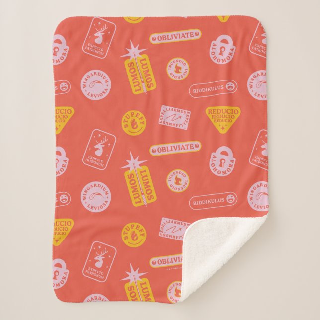 Cobertor Sherpa HARRY POTTER™ | Padrão de ortografia (Frente)