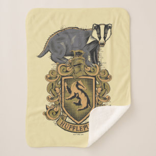 Cobertor Sherpa Harry Potter Pancada de Hufflepuff com Badger