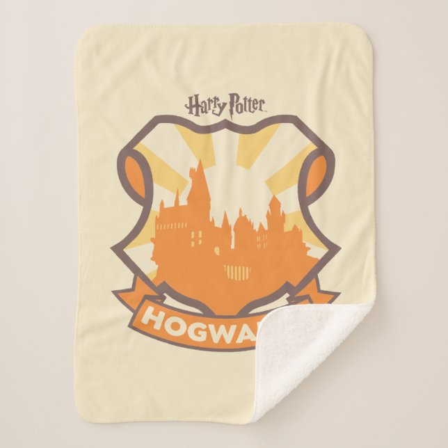 Cobertor Sherpa HARRY POTTER™ | Verão Magic HOGWARTS™ Crest (Frente)
