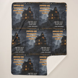 Cobertor Sherpa Haunted Squirrel Peak