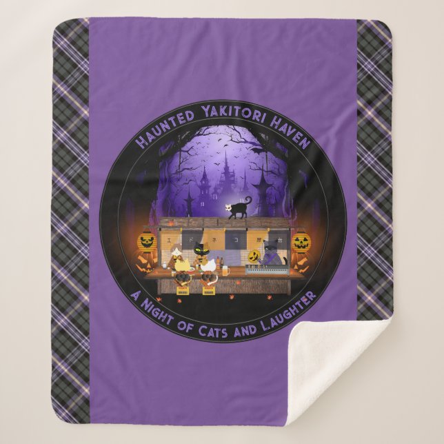 Cobertor Sherpa Haunted Yakitori Haven (Frente)