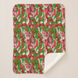 Cobertor Sherpa Haus Do Padrão De Xmas De Prata De Camo<br><div class="desc">Veja o Haus do Camo Christmas Stocking Collections para as ideias mais radicais de presentes.</div>