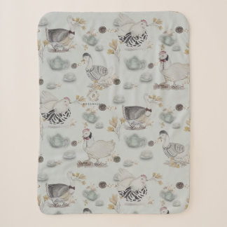 Cobertor Sherpa Haute Couture Ducks & Chicken Baby Sherpa Blanket