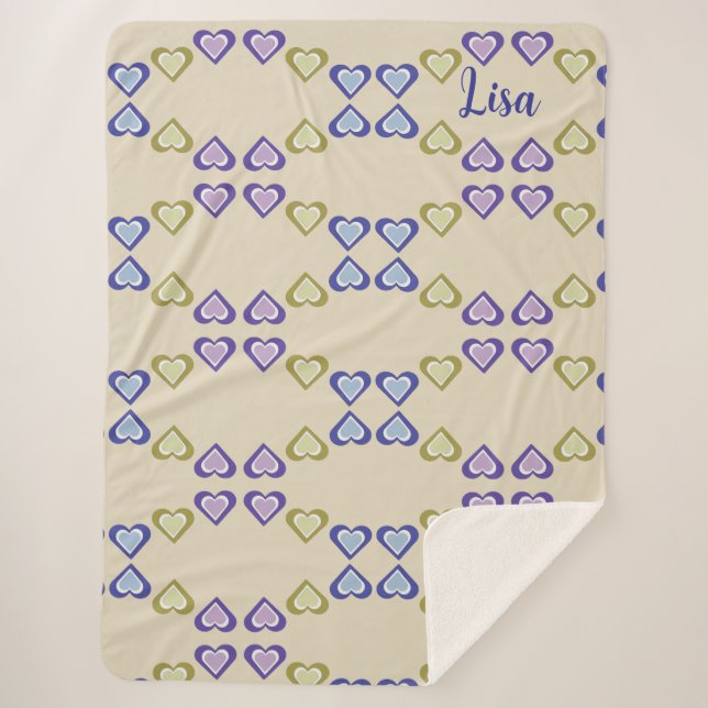 Cobertor Sherpa Hearts (Frente)