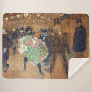 Cobertor Sherpa Henri de Toulouse-Lautrec - Dança no Rouge