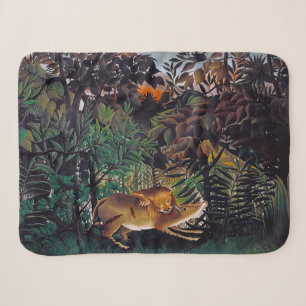 Cobertor Sherpa Henri Rousseau - O Leão Faminto
