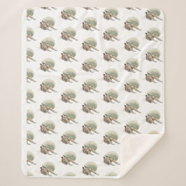 Cobertor Sherpa Hermit Crab Blanket Medium