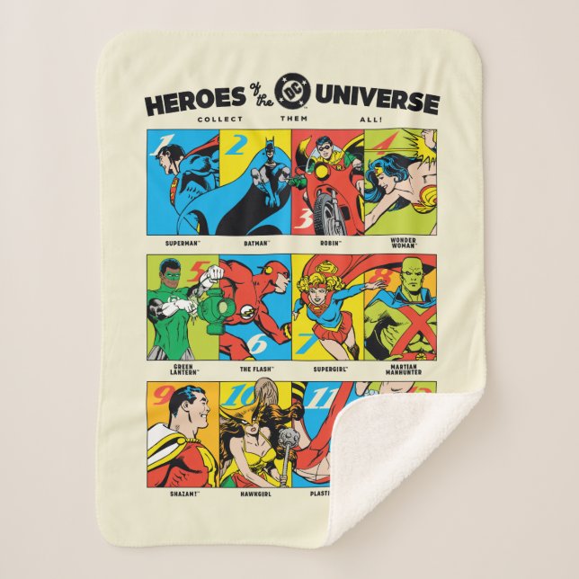 Cobertor Sherpa Heroes of the DC™ Universe (Frente)