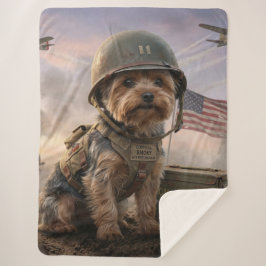 Cobertor Sherpa Heroic Yorkie Special Forces | Sherpa Blanket