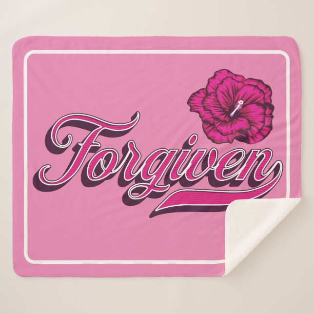 Cobertor Sherpa Hibiscus Sherpa Blanket (Frente (Horizontal))