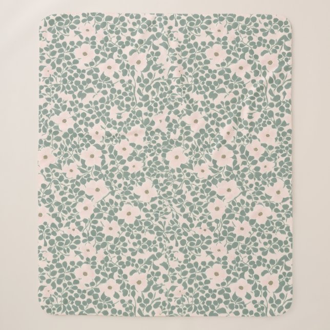 Cobertor Sherpa Hippie Boho Floral (Frente)