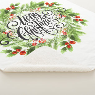 Cobertor Sherpa Holiday Sherpa Blanket