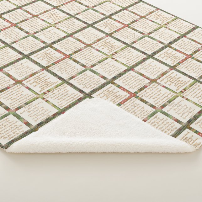 Cobertor Sherpa Holiday songs Faith Based (3/4)