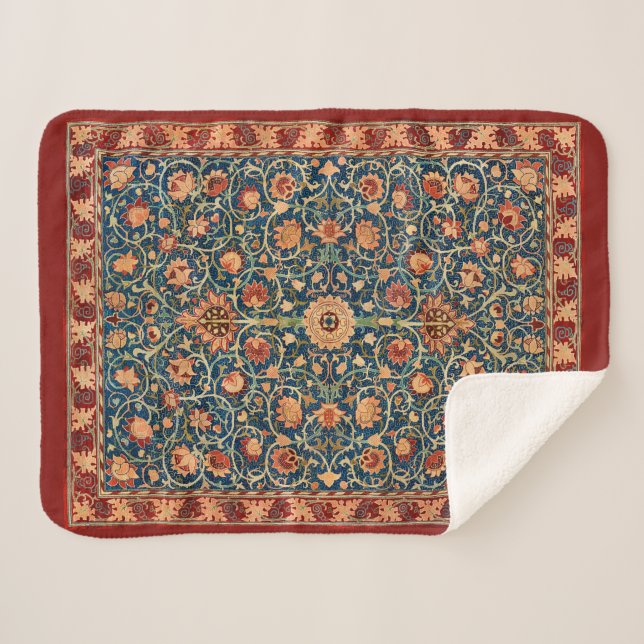 Cobertor Sherpa Holland Park Design (por William Morris) (Frente (Horizontal))