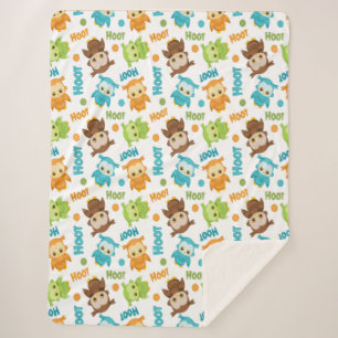 Cobertor Sherpa Hoot Owl Sherpa Blanket