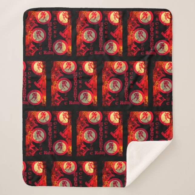 Cobertor Sherpa Hóquei (Frente)