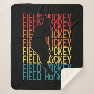 Cobertor Sherpa Hóquei em Campo Retro Vintage