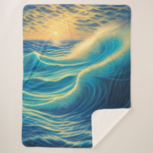 Cobertor Sherpa Horizonte Sunset pela Praia