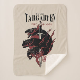 Cobertor Sherpa House Targaryen - Fogo e Sangue