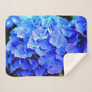 Cobertor Sherpa Hydrangea Blues