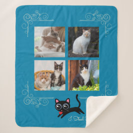 Cobertor Sherpa I Roubar Foto Personalizada De Corações