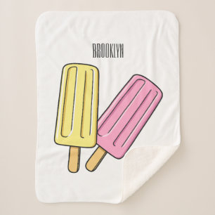 Cobertor Sherpa Ice pop cartoon
