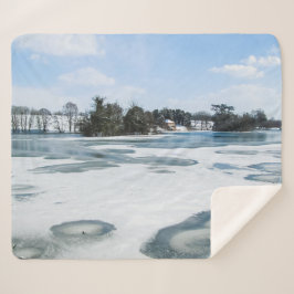 Cobertor Sherpa Icy English Lake - Personalizado