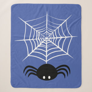 Cobertor Sherpa Ilustração Assustadora de Aranha de Halloween