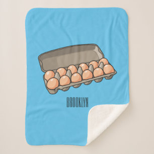 Cobertor Sherpa Ilustração da cartonagem de ovo