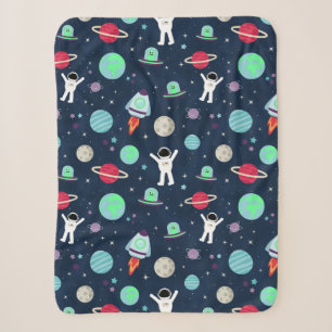 Cobertor Sherpa ilustração de padrão espacial