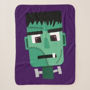 Cobertor Sherpa Ilustração do Monstro de Frankenstein