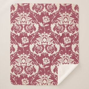 Cobertor Sherpa Ilustração. Textura de luxo. Barroco, costura Dama