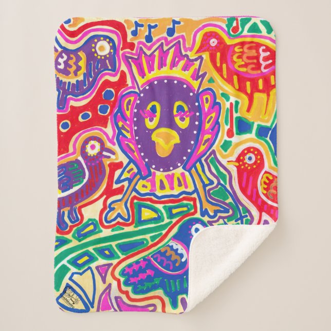Cobertor Sherpa  Ilustración de Mola1 (Frente)