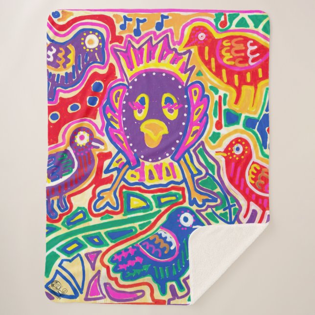 Cobertor Sherpa  Ilustración de Mola1 (Frente)