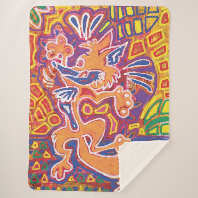 Cobertor Sherpa Ilustración de Mola2 (Frente)
