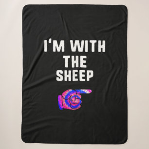 Cobertor Sherpa Im Com Ovelha Tie Dye Cachorro Halloween Present