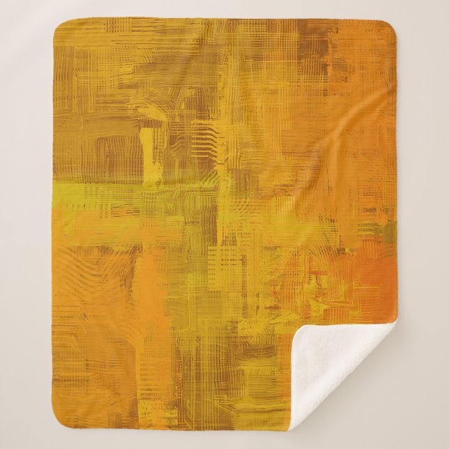 Cobertor Sherpa Imagem de ilustração do 2d com fundo abstrato. Ex (Frente)