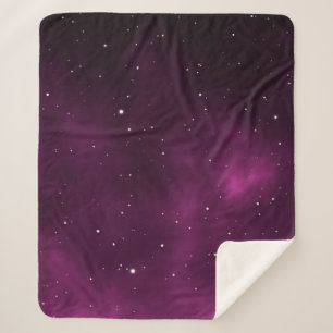 Cobertor Sherpa Imagem de paisagem com design gráfico astronômico