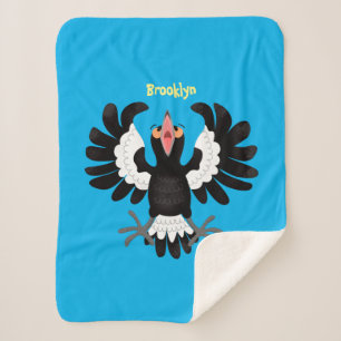 Cobertor Sherpa Imagem engraçada de desenho animado australiano