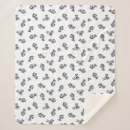 Cobertor Sherpa Imperador de Cor de Água Azul