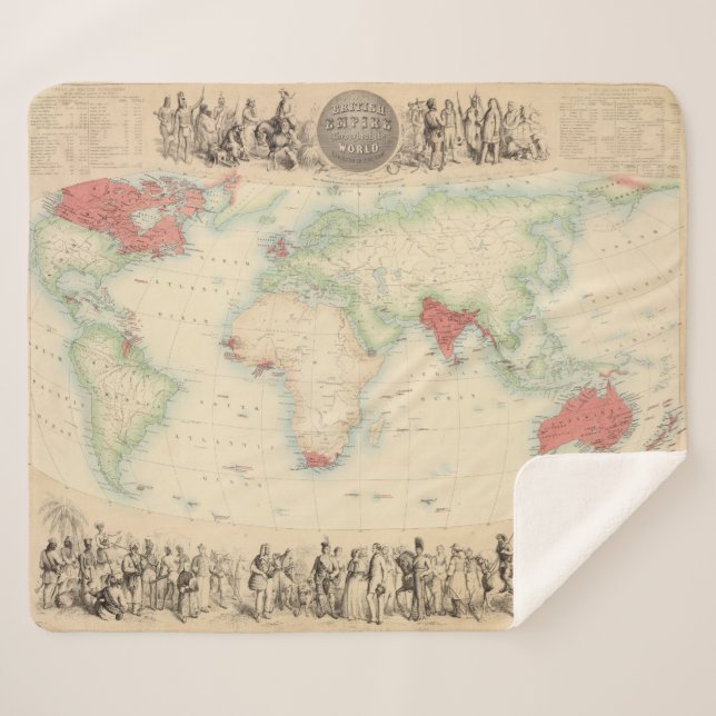 Cobertor Sherpa Império Britânico (Frente (Horizontal))