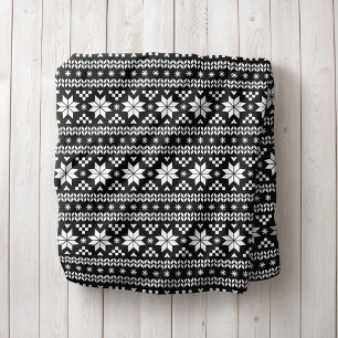 Cobertor Sherpa Impressão da Ilha Black and White Fair Decoração