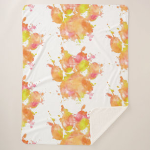 Cobertor Sherpa Impressão de Caneta de Cachorro de Mancha de Manch