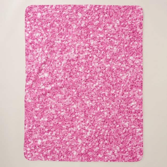 Cobertor Sherpa Impressão de folga de Pastel rosa (Frente)